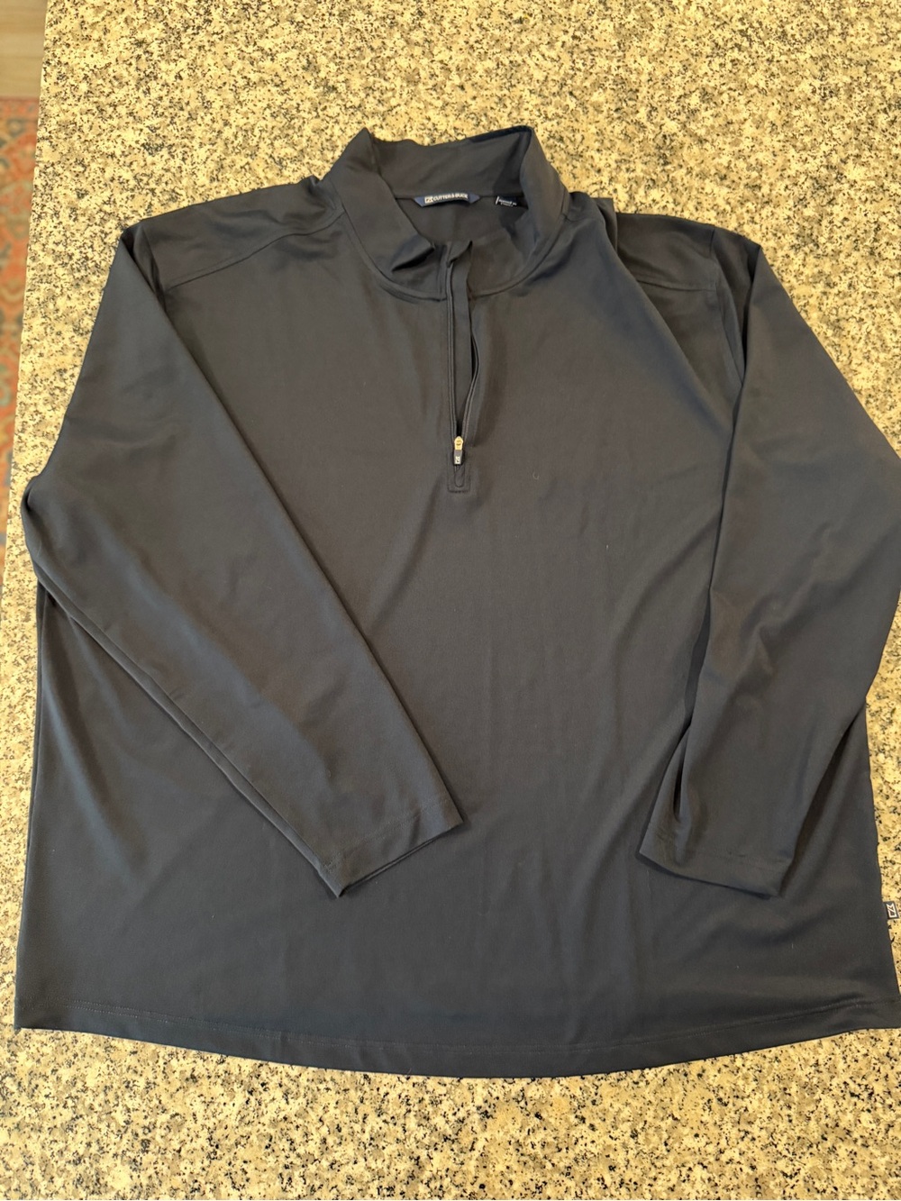 Cutter Buck Men's Navy Blue Quarter-Zip Performance Pullover